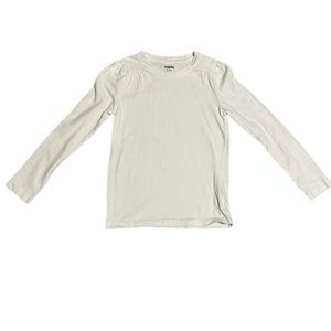 Gymboree Girls White Long Sleeve Shirt Size 5/6